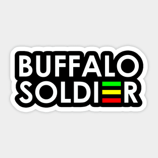 Buffalo Soldier Rasta Colors Sticker